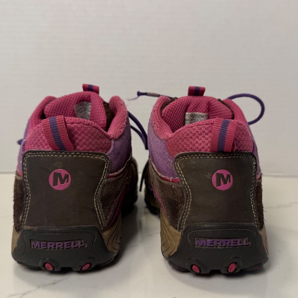 Merrell Kids M-Select DRY Waterproof Hiking Boots Brown Pink Purple MC51952 12.5 - Picture 4 of 8